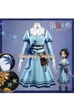 Identity V Doctor Emily Dyer Eternal Flower Taxidermist Blue Cosplay Costume